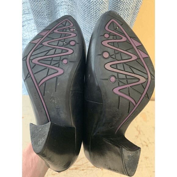 Earthies Mareesa Black Leather Ankle Bootie - Picture 7 of 8